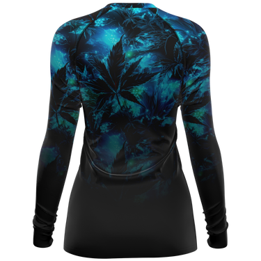 Chokefish™ Long Sleeve Rashguard Cannabis Woman's Shirt-008